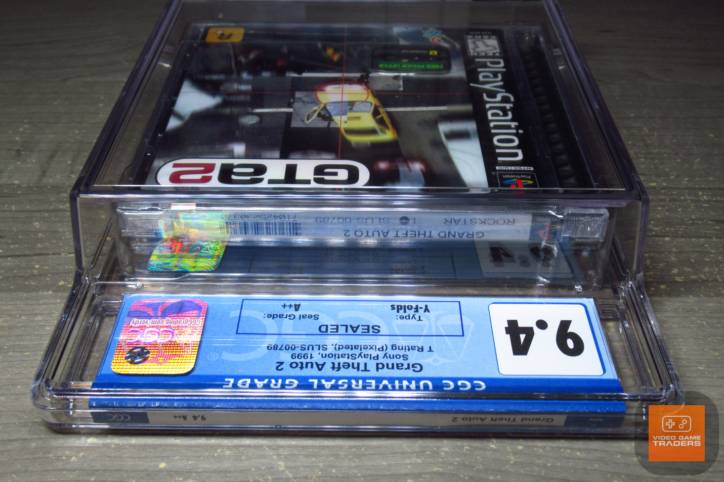 CGC 9.4 A++ - GTA2, Grand Theft Auto 2 1ST PRINT PlayStation 1