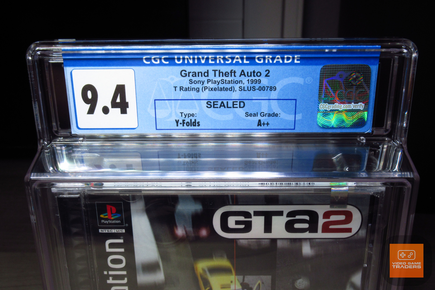 CGC 9.4 A++ - GTA2, Grand Theft Auto 2 1ST PRINT PlayStation 1