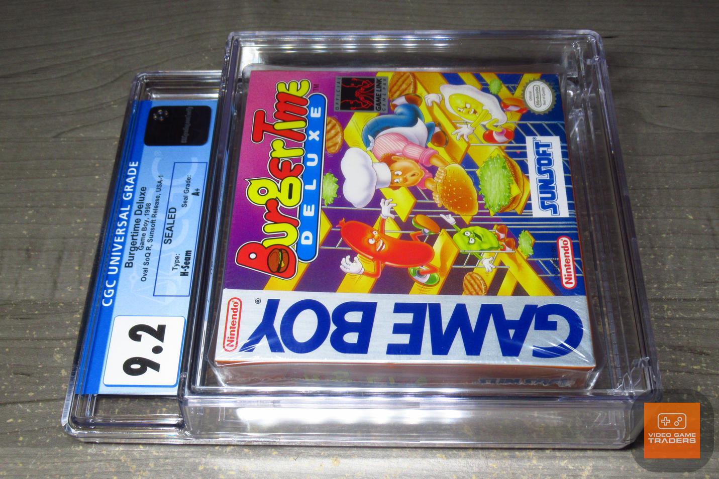 CGC 9.2 A+ - Burgertime Deluxe [Sunsoft] Original Game Boy