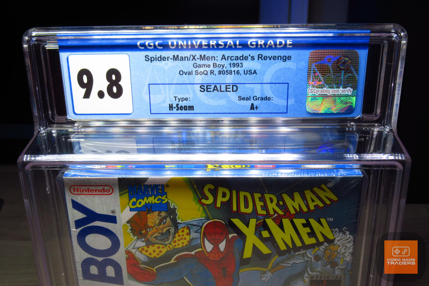 CGC 9.8 A+ - Spider-Man/X-Men: Arcade's Revenge Game Boy NEW