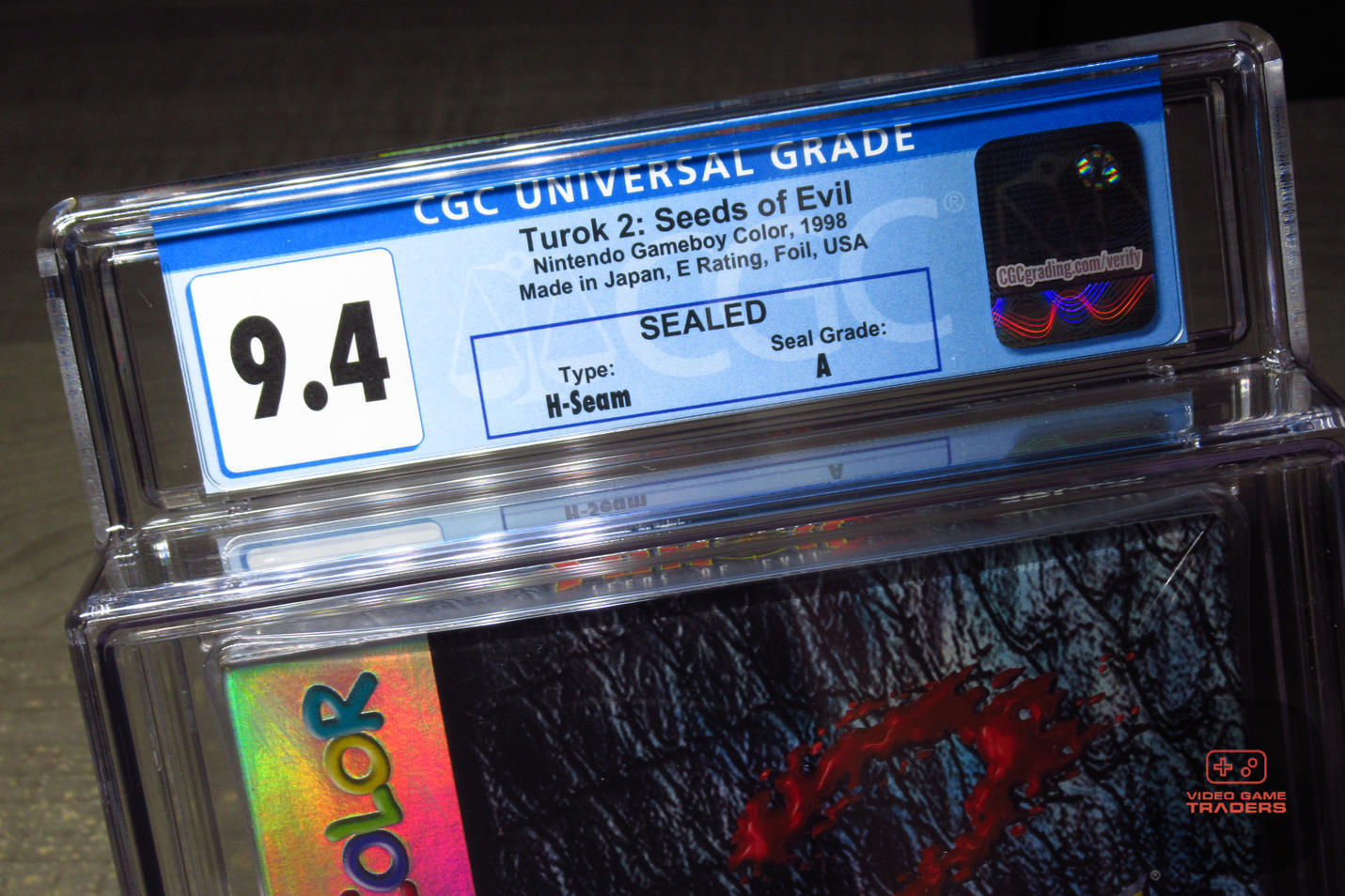 CGC 9.4 A - Turok 2: Seeds of Evil 1ST PRINT Game Boy Color, GBC