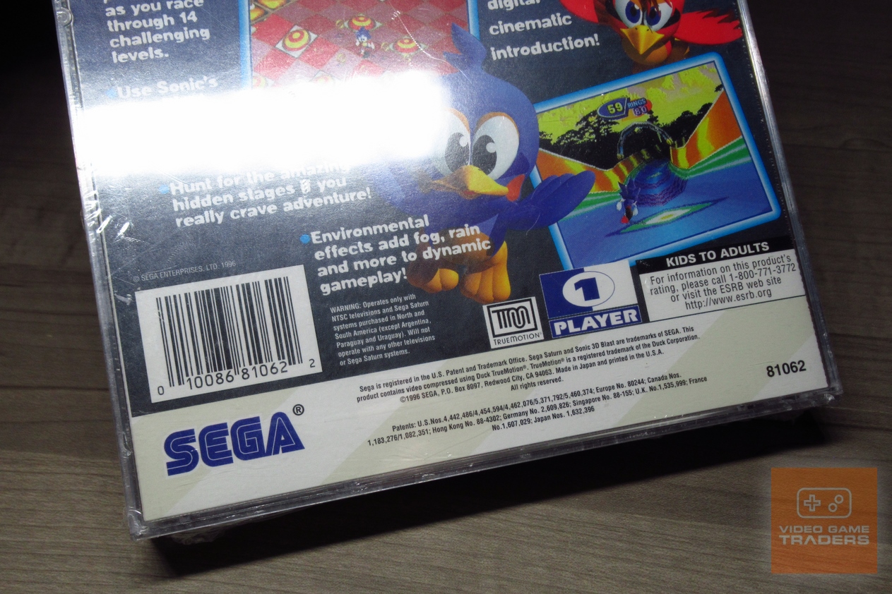 Sonic 3D Blast (Sega Saturn 1996) FACTORY SEALED! - RARE