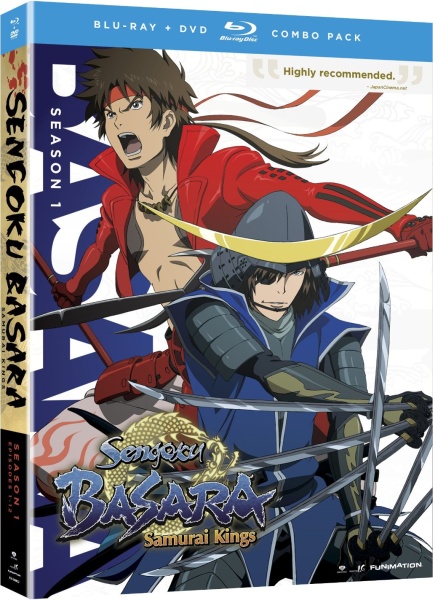 Sengoku Basara Samurai Kings Complete Season 1 Anime DVD Blu Ray R1 Funimation 704400088520